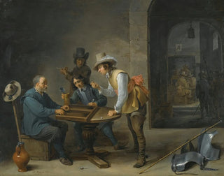 David Teniers The Younger - A Guardroom Scene With TricTrac Players In The Foreground.webp
