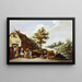 Eine Herberge am Flussufer - David Teniers der Jüngere — gerahmtes Bild an der Wand