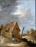 Eine Straße in der Nähe einer Hütte - David Teniers der Jüngere — Ansicht des Kunstwerks