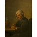 Reproduktion des Gemäldes Eine alte Frau schneidet Tabak - David Teniers der Jüngere