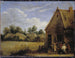 Cottage con contadini che giocano a carte - David Teniers il Giovane — vista dell’opera