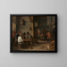 Gioco di backgammon - David Teniers il Giovane — quadro incorniciato alla parete