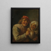Alter Mann und Frau - David Teniers der Jüngere — gerahmtes Bild an der Wand