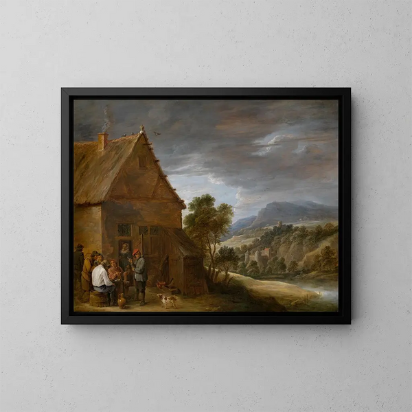 Scène de taverne - David Teniers le Jeune — quadro incorniciato alla parete