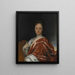 Ulrika Eleonora die Jüngere 1688-1741 Königin von Schweden - David von Krafft — gerahmtes Bild an der Wand