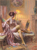 La Toilette par lampe - Delphin Enjolras — Ansicht des Kunstwerks