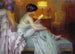 Lettura alla luce della lampada - Delphin Enjolras — vista dell’opera