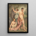 Drei Frauen beim Baden - Denis Ernest Bastien — gerahmtes Bild an der Wand
