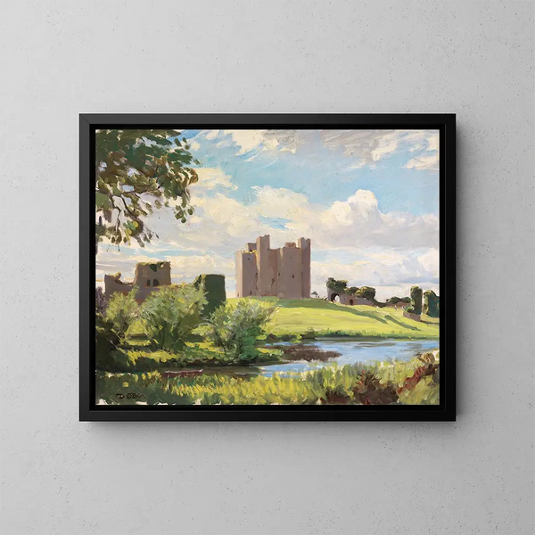Château de Trim, comté de Meath - Dermod O'Brien — gerahmtes Bild an der Wand
