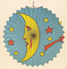 Riproduzione del dipinto Design di lanterna luna e stelle - Anonimo