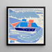 Design textile - Anonyme — quadro incorniciato alla parete