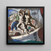 Disegno preparatorio per la scoperta della terra - Cândido Portinari — quadro incorniciato alla parete