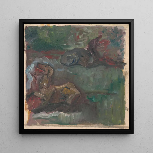 Deux chiens couchés - Arnold Peter Weisz-Kubnan