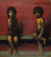 Zwei sitzende Kinder - Hans Von Mares — Ansicht des Kunstwerks