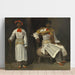 Reproduction of the painting Two studies of an Indian from Calcutta, seated and standing - Eugène Delacroix