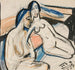 Due donne sedute in uno studio - Ernst Ludwig Kirchner — vista dell’opera