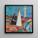 Zwei Frauen am Ufer - Edvard Munch — gerahmtes Bild an der Wand