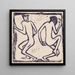 Due figure danzanti - Christian Rohlfs — quadro incorniciato alla parete