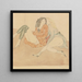 Zwei junge Mädchen am Boden - Jules Pascin — gerahmtes Bild an der Wand