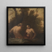 Zwei Nymphen beim Baden - Francesco Albani — gerahmtes Bild an der Wand