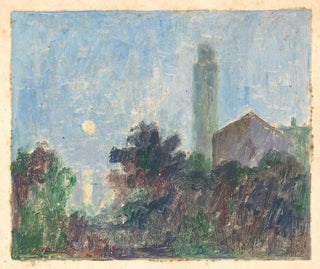 Dezider Czlder - Landscape with a Church.webp