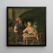 Die welke Rosenknopse - Rosalia Amon — gerahmtes Bild an der Wand