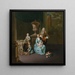 Diederik Baron van Leyden van Vlaardingen 1695-1764, Bourgmestre de Leyde avec sa femme Sophia Dina de Rovere et leurs fils Pieter Jan et Adriaan Pompejus - Willem van Mieris — gerahmtes Bild an der Wand