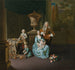 Diederik Baron van Leyden van Vlaardingen 1695-1764, Bourgmestre de Leyde avec sa femme Sophia Dina de Rovere et leurs fils Pieter Jan et Adriaan Pompejus - Willem van Mieris — Ansicht des Kunstwerks