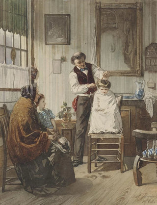 Diederik Franciscus Jamin - Kind bij de kapper.webp