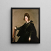 Ritratto di una dama - Diego Velázquez — quadro incorniciato alla parete