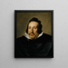Ritratto di un uomo - Diego Velázquez — quadro incorniciato alla parete