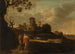 Paesaggio arcadico con pastori e bestiame - Dirck Dalens — vista dell’opera