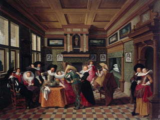 Dirck Van Delen - An Interior with Ladies and Cavaliers.webp