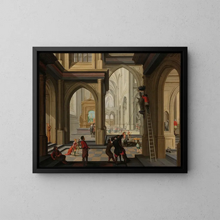 Dirck Van Delen - Iconoclasm in a Church.webp