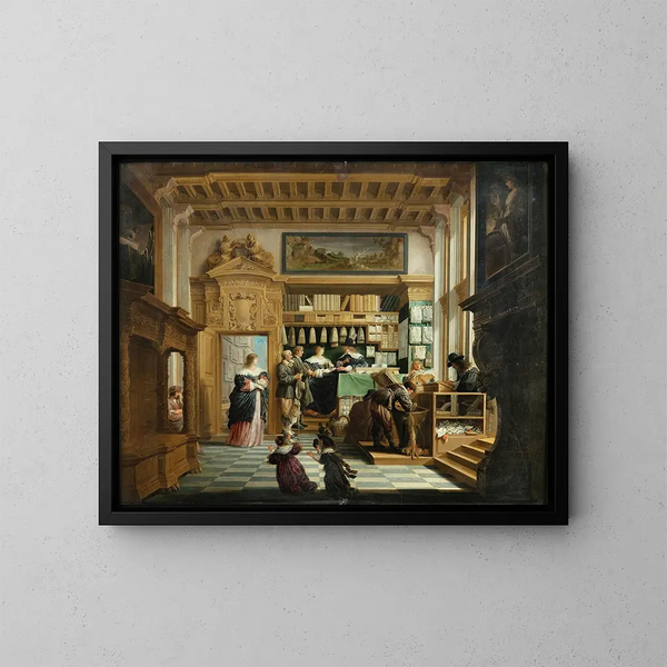 Il studio legale - Dirck van Delen — quadro incorniciato alla parete