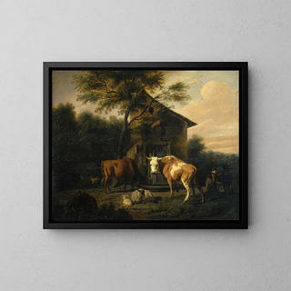 Dirck van Bergen - Grazing Cattle.webp