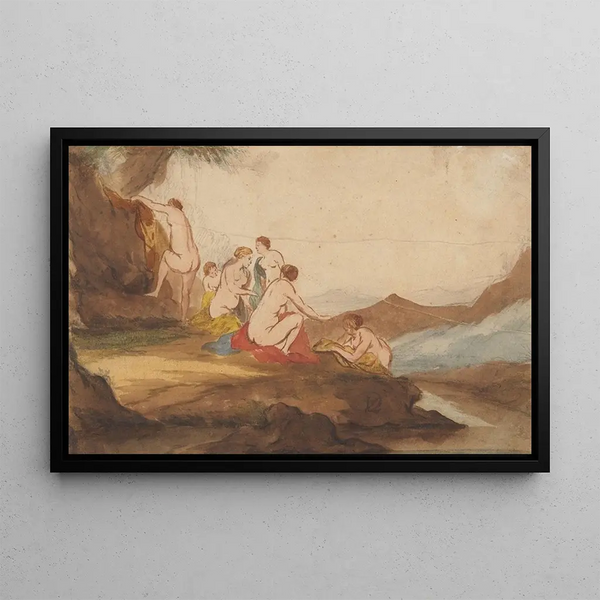 Dirck van der Lisse - Badende vrouwen in een landschap.webp
