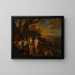 Il Giudizio di Paride - Dirck van der Lisse — quadro incorniciato alla parete