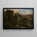 Landschaft mit einer Jagdszene - Dirk Maas — gerahmtes Bild an der Wand