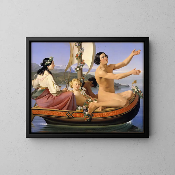 Jugend der Serie Die vier Jahreszeiten des Menschen - Ditlev Blunck — gerahmtes Bild an der Wand