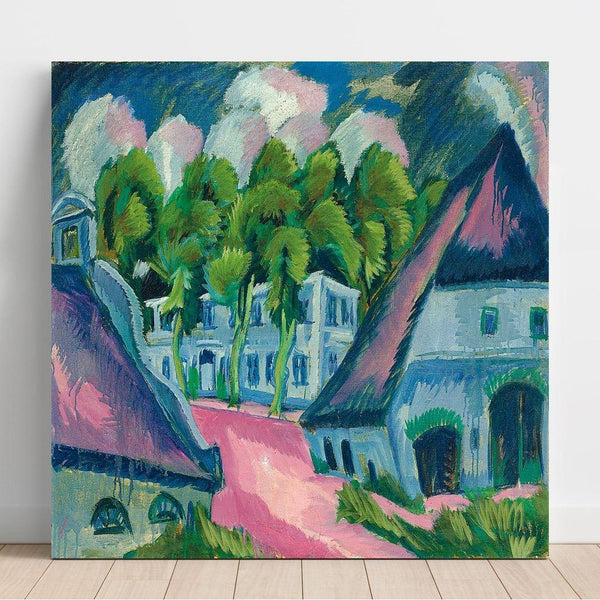 Domaine de Staberhof III - Ernst Ludwig Kirchner | Reproduction Tableau Décoration murale affiche copie