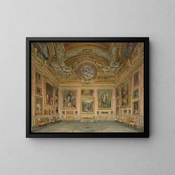 Innenansicht des Palazzo Pitti in Florenz, Iliaden-Saal - Domenico Caligo — gerahmtes Bild an der Wand