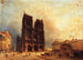 Vista del sagrato di Notre-Dame - Domenico Ferri — vista dell’opera