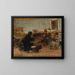 Flirt - Domenico Induno — framed artwork on a wall