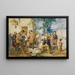 Le Bulletin de Villafranca - Domenico Induno — framed artwork on a wall