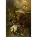 Reproduction of the painting Tancrède baptizing Clorinde - Domenico Tintoretto