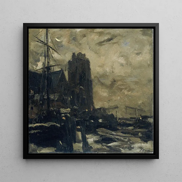 Dordrecht au crépuscule - Jacob Maris