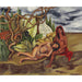 Reproduktion des Gemäldes Dos Desnudos en el Bosque (La Tierra Misma) - Frida Kahlo