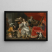 La Mort de Sophonisbe d'après Livius XXX 15 - Dutch School — framed artwork on a wall
