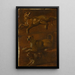 Three studies of dogs - Dutch School — framed artwork on a wall